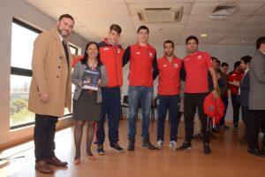 Ministra Pauline Kantor se reunió con estudiantes deportistas de FISU América Games