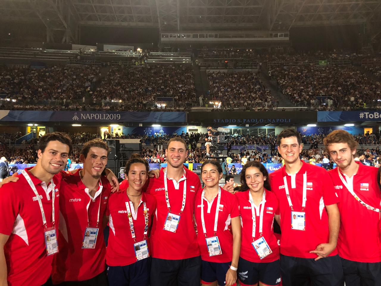 11 estudiantes de la U representaron a Chile en Universiadas de Nápoles