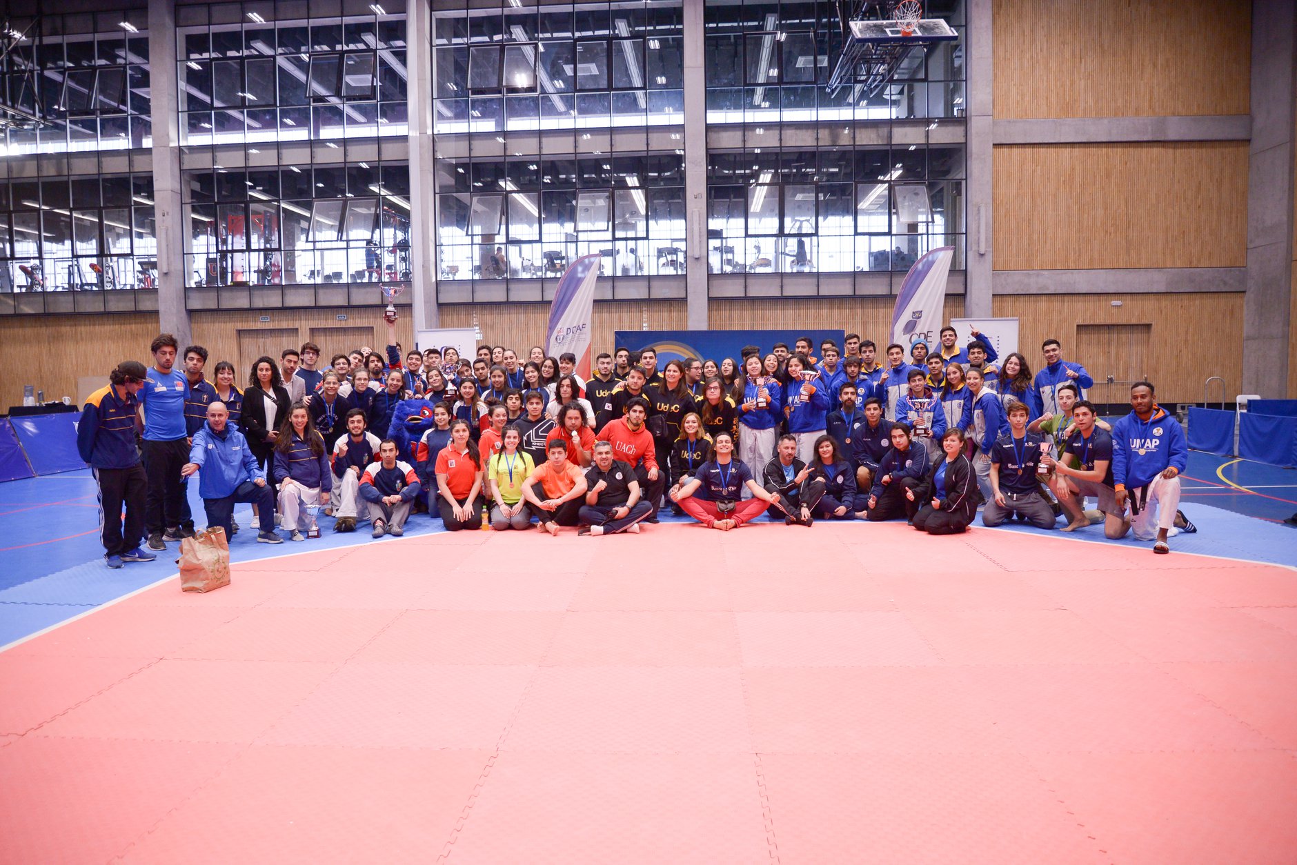 U. de Chile organizó Campeonato Nacional Universitario Fenaude de Taekwondo