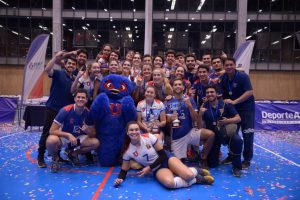 La U cerró su participación en Nacional Fenaude de Vóleibol con doble oro