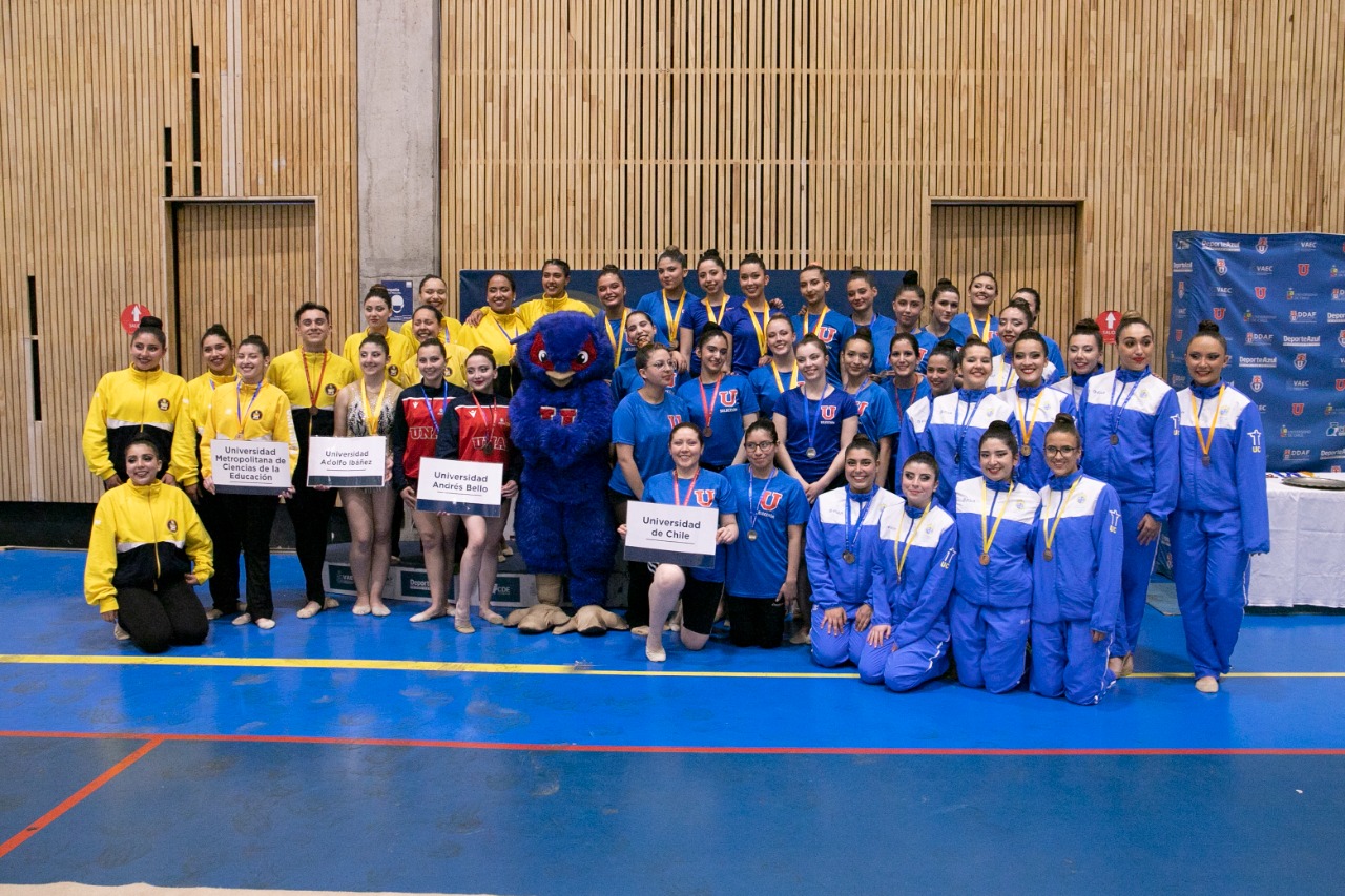 La Universidad de Chile lideró el medallero en torneo regional de Gimnasia Rítmica