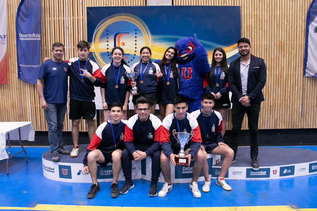 La U. de Chile obtiene dos podios en Campeonato Nacional Universitario de Tenis de Mesa