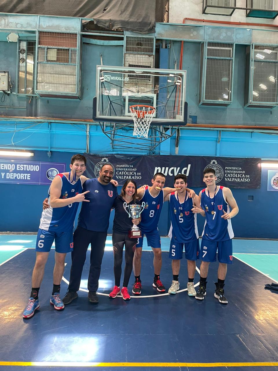 U. de Chile consigue primer lugar en categoría hombres de CNU de básquetbol 3x3