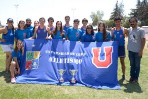 La U. de Chile consiguió el tercer lugar del Campeonato Nacional Universitario de Atletismo