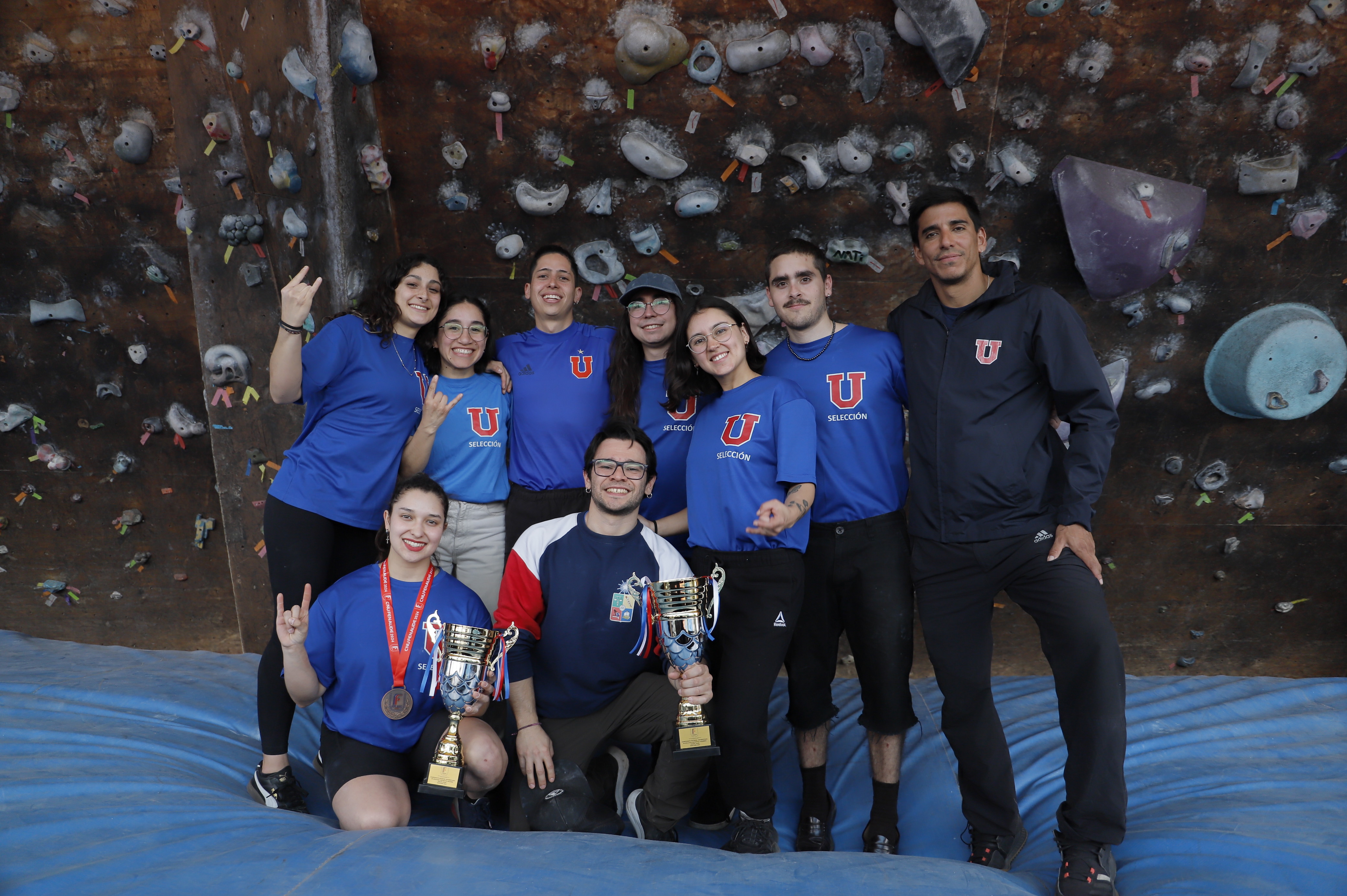La U. de Chile obtiene bronce en el Campeonato Nacional Universitario de Escalada