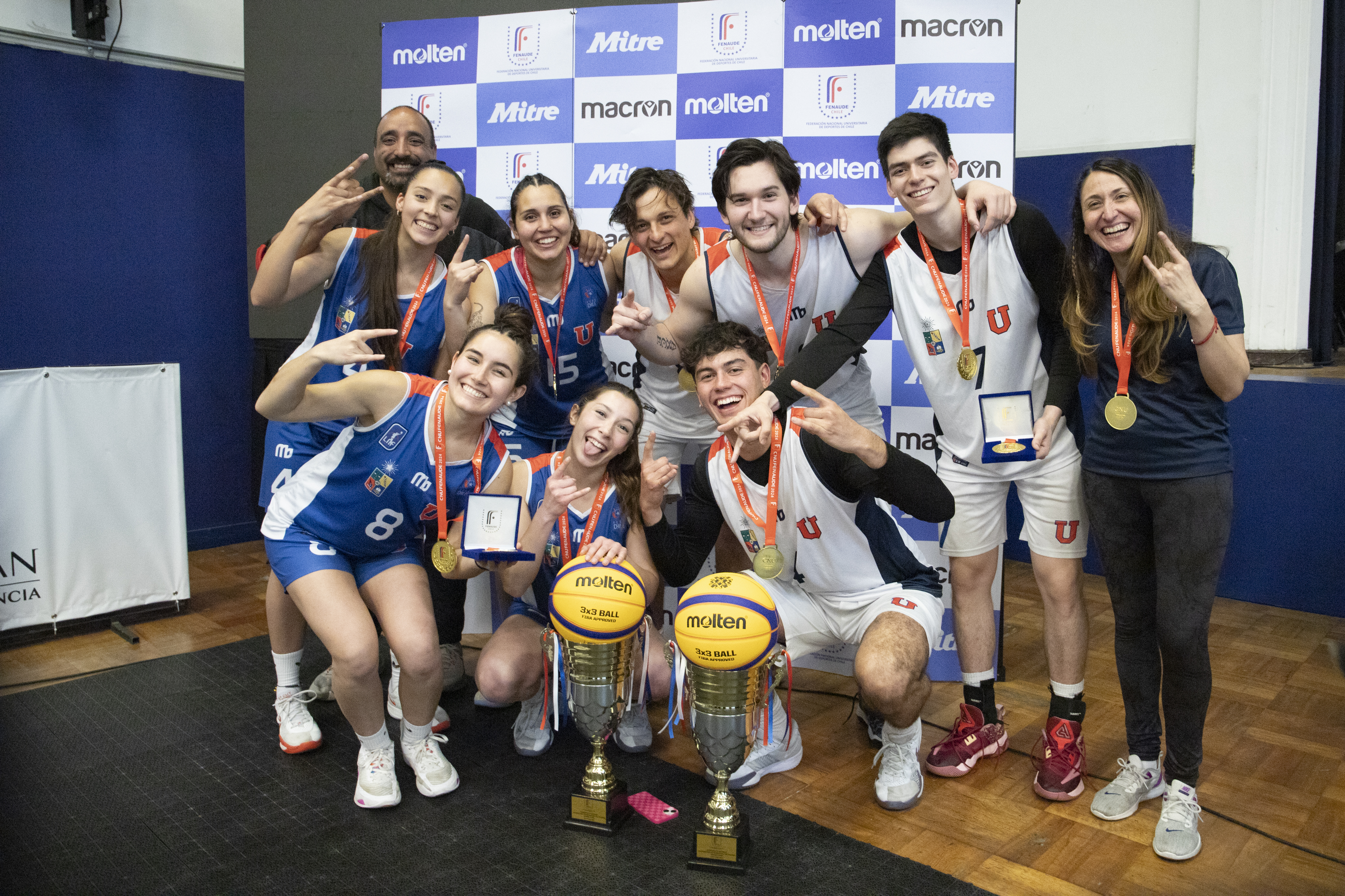Nacional Universitario de 3x3: U. de Chile se coronó campeona en mujeres y hombres