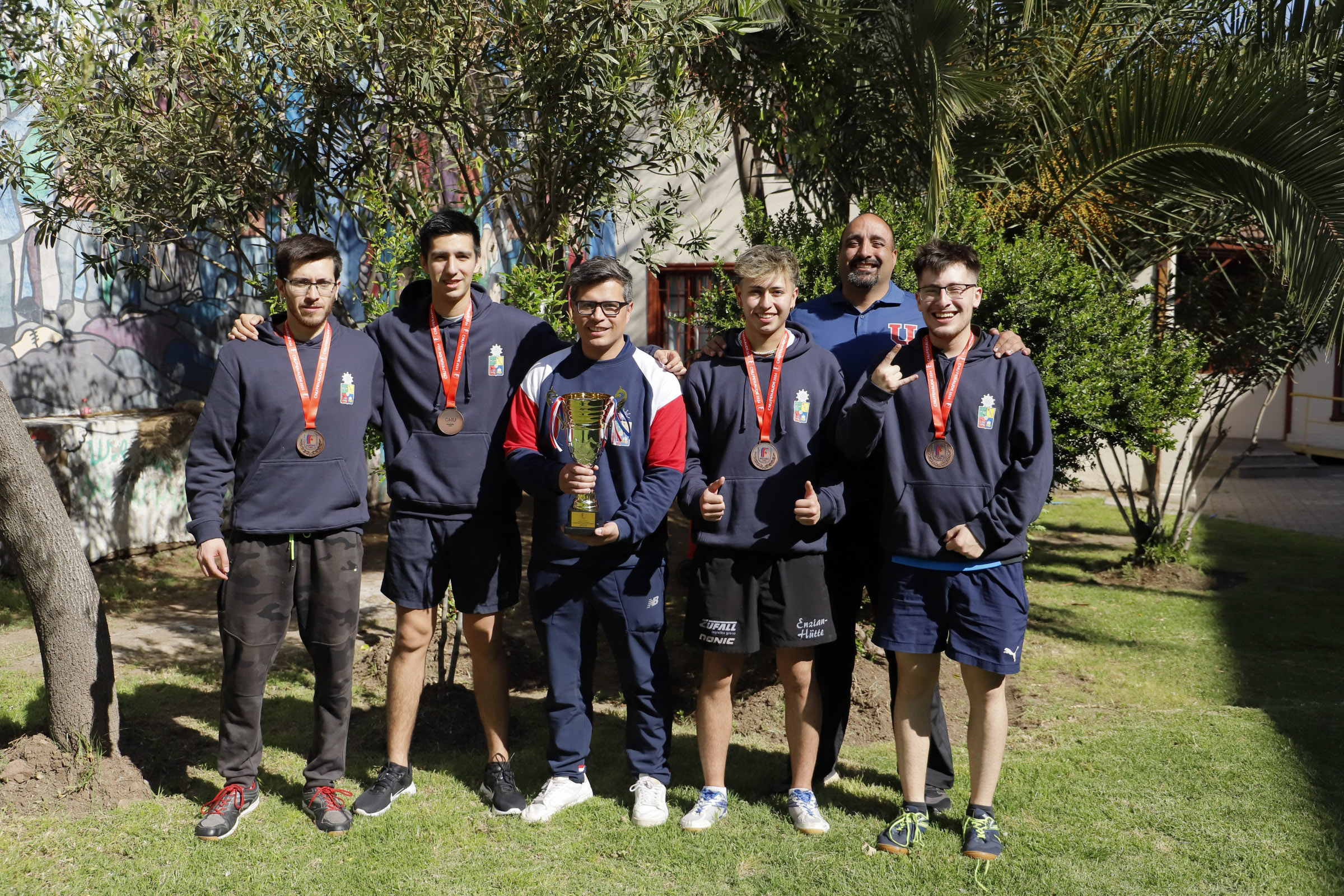 La selección masculina de la U conquistó el bronce en el Campeonato Nacional Universitario de Tenis de Mesa