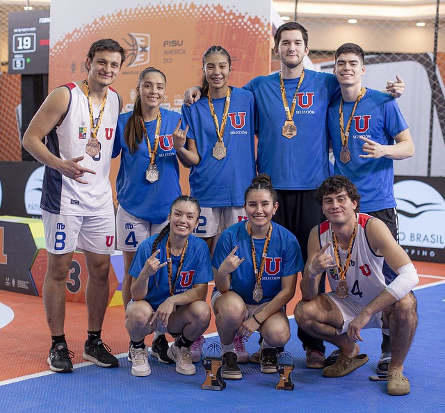 U. de Chile entre las tres mejores del continente en FISU America 3x3