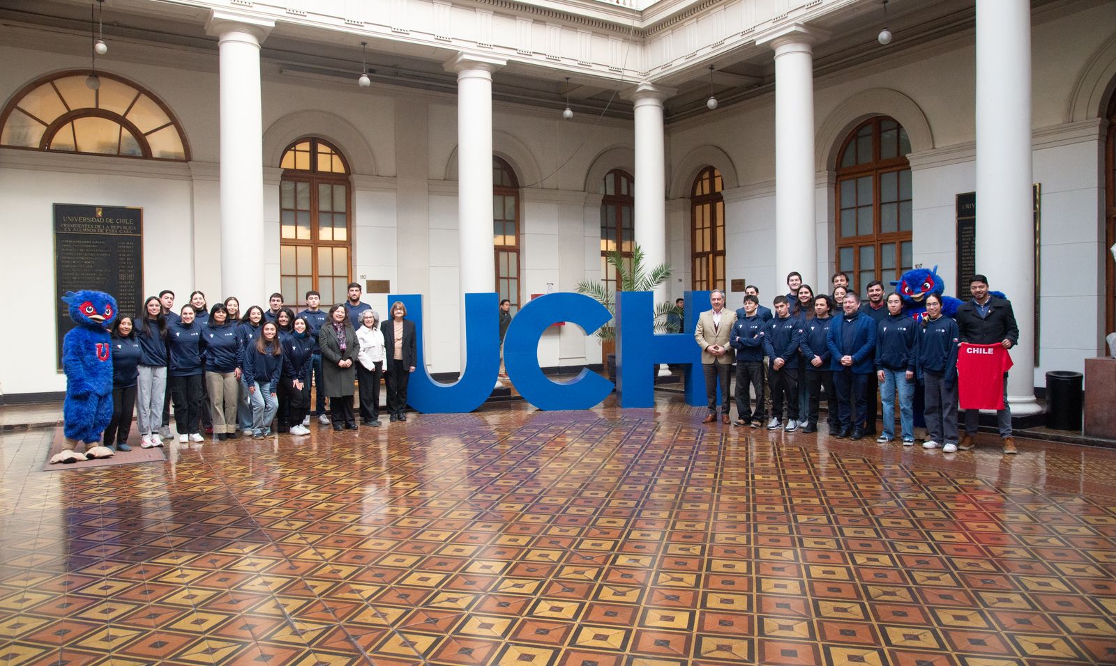 Delegación U. de Chile que competirá en los FISU World Games Rhine-Ruhr 2025 se reunió en Casa Central