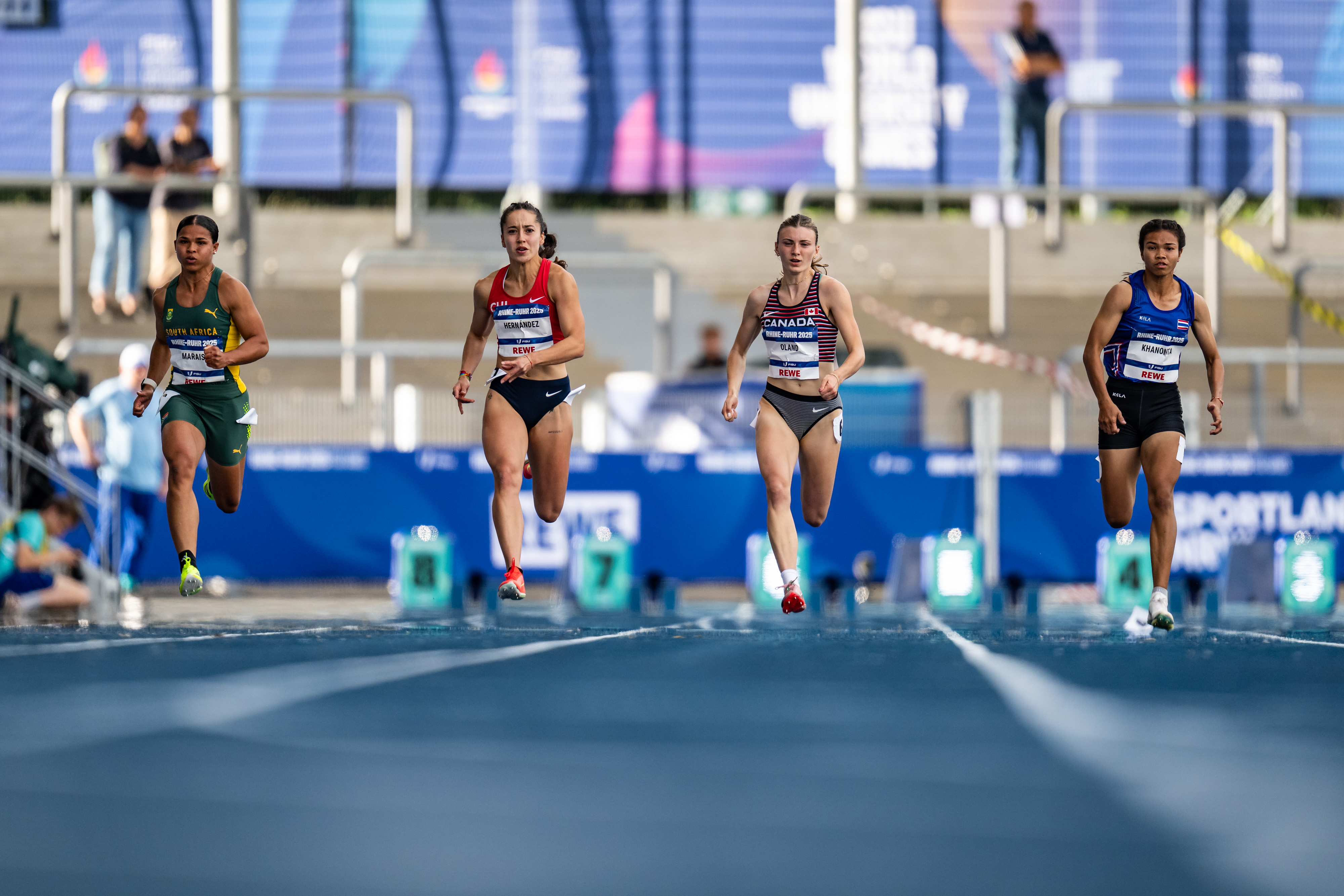 FISU Rhine-Ruhr 2025: Anaís Hernández clasifica a la semifinal de 100 metros