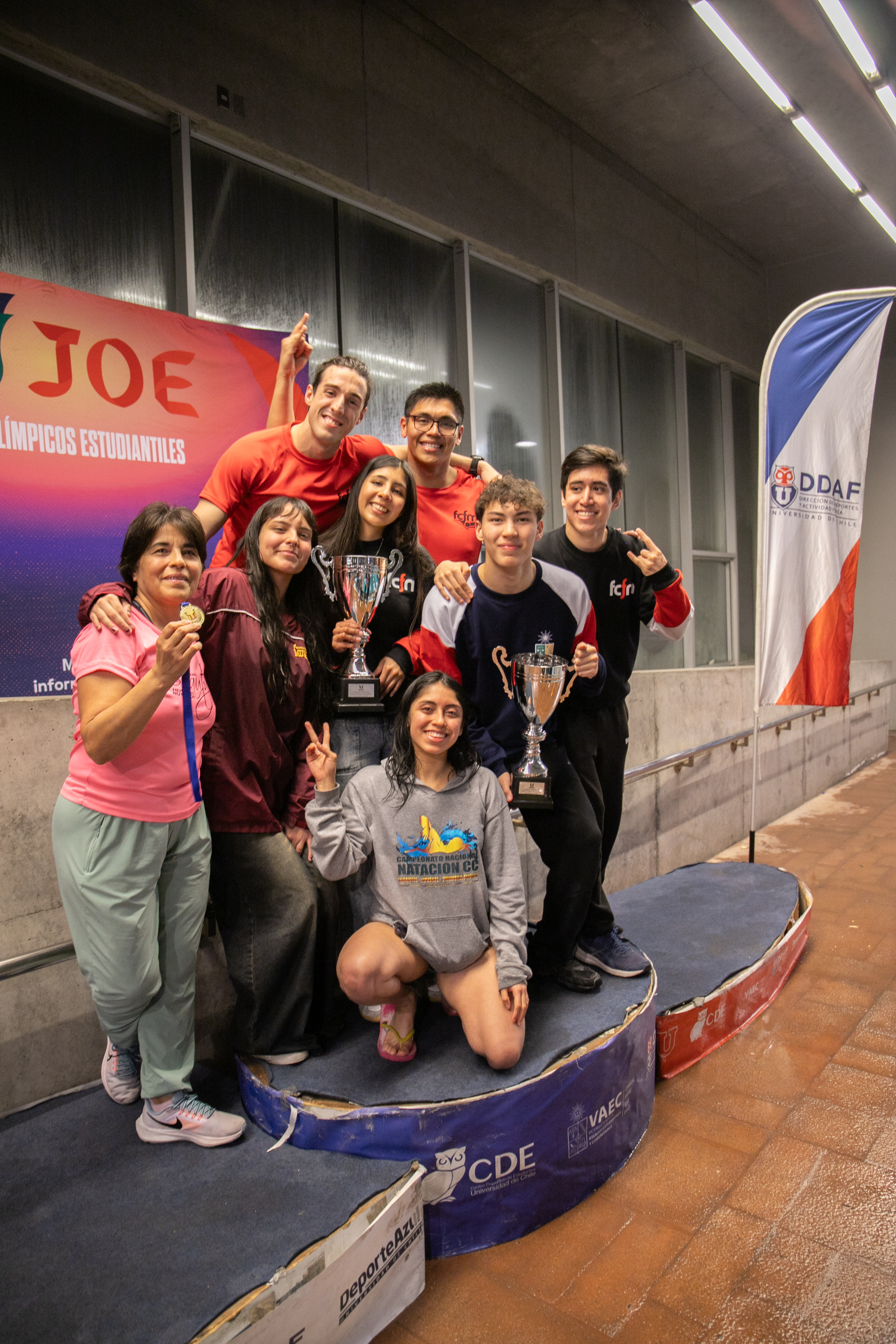 Natación JOE 2025: FCFM se lleva la copa en hombres y mujeres