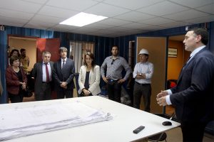 Rector y ministro del Deporte recorrieron obras de construcción de Campo Deportivo Juan Gómez Millas