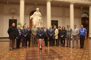 Club Universidad de Chile celebró su título 18 y su 90° aniversario en la Casa de Bello